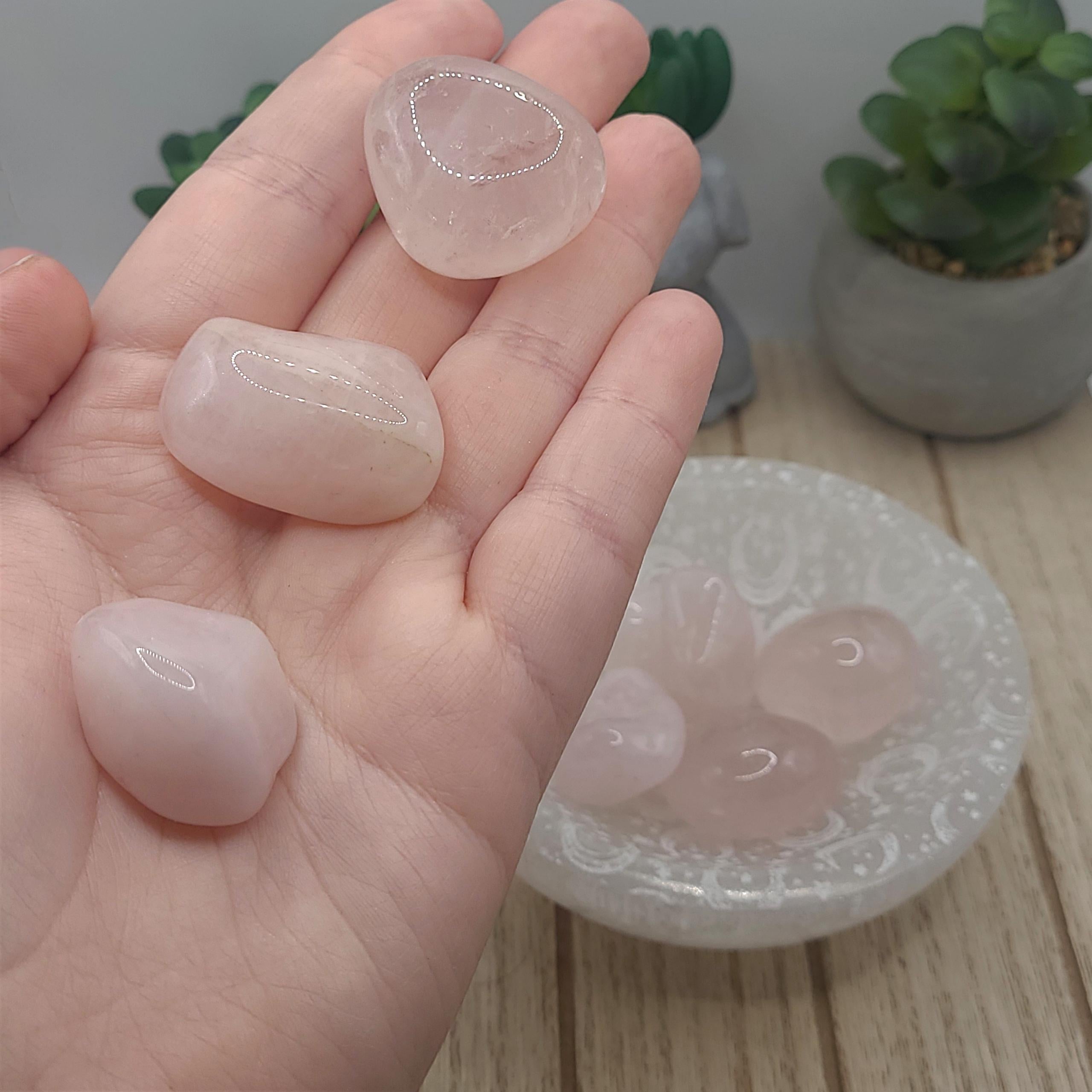 Rose Quartz Tumbled Stones | Love, Compassion, and Emotional Healing Crystal | Meditation Stone