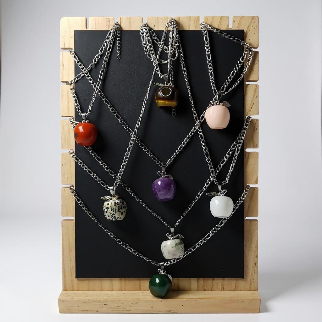 Crystal Apple Necklace