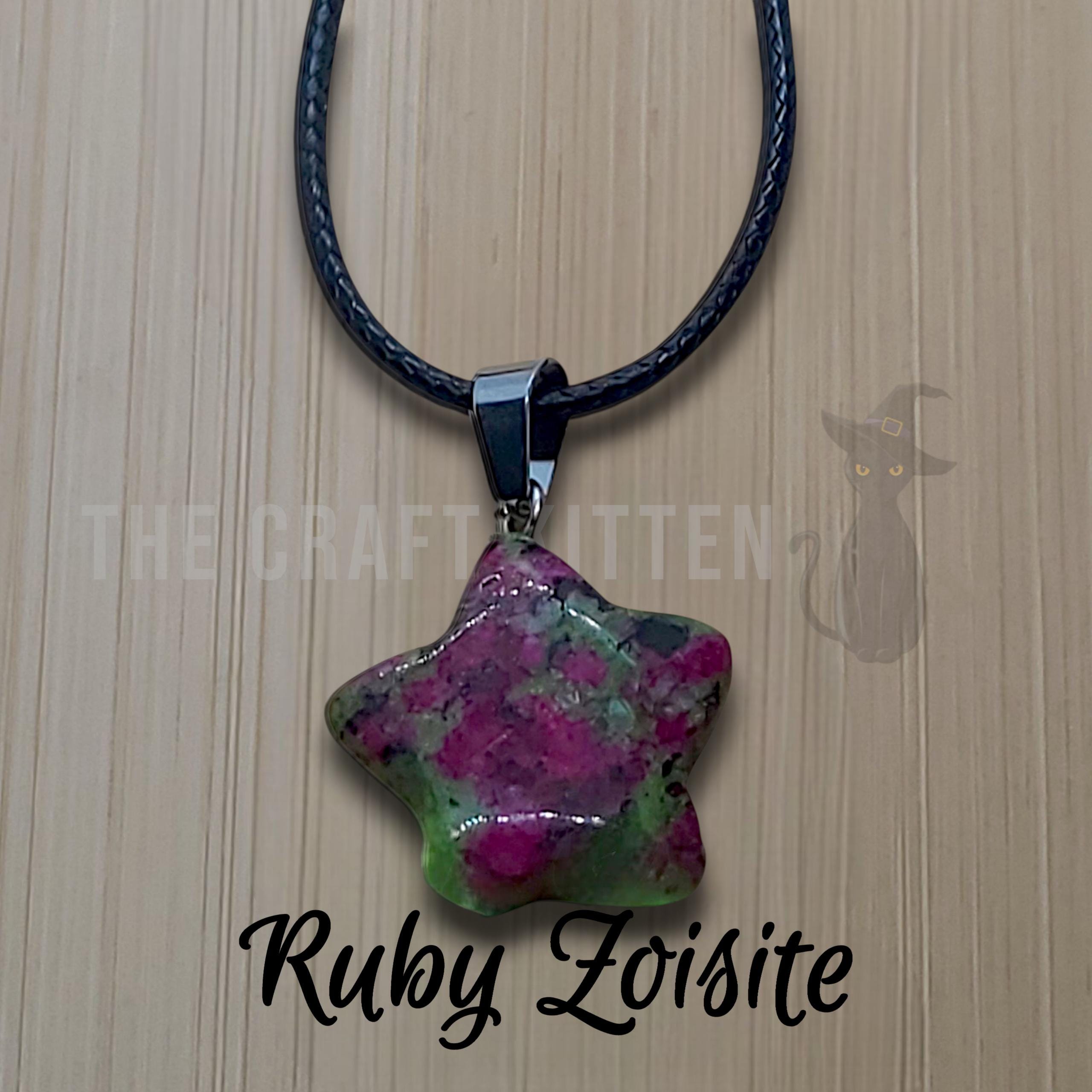 Crystal Star Necklace  Dainty Gemstone Pendant for Dreams, Magic & Intentions, Celestial Jewelry Gift