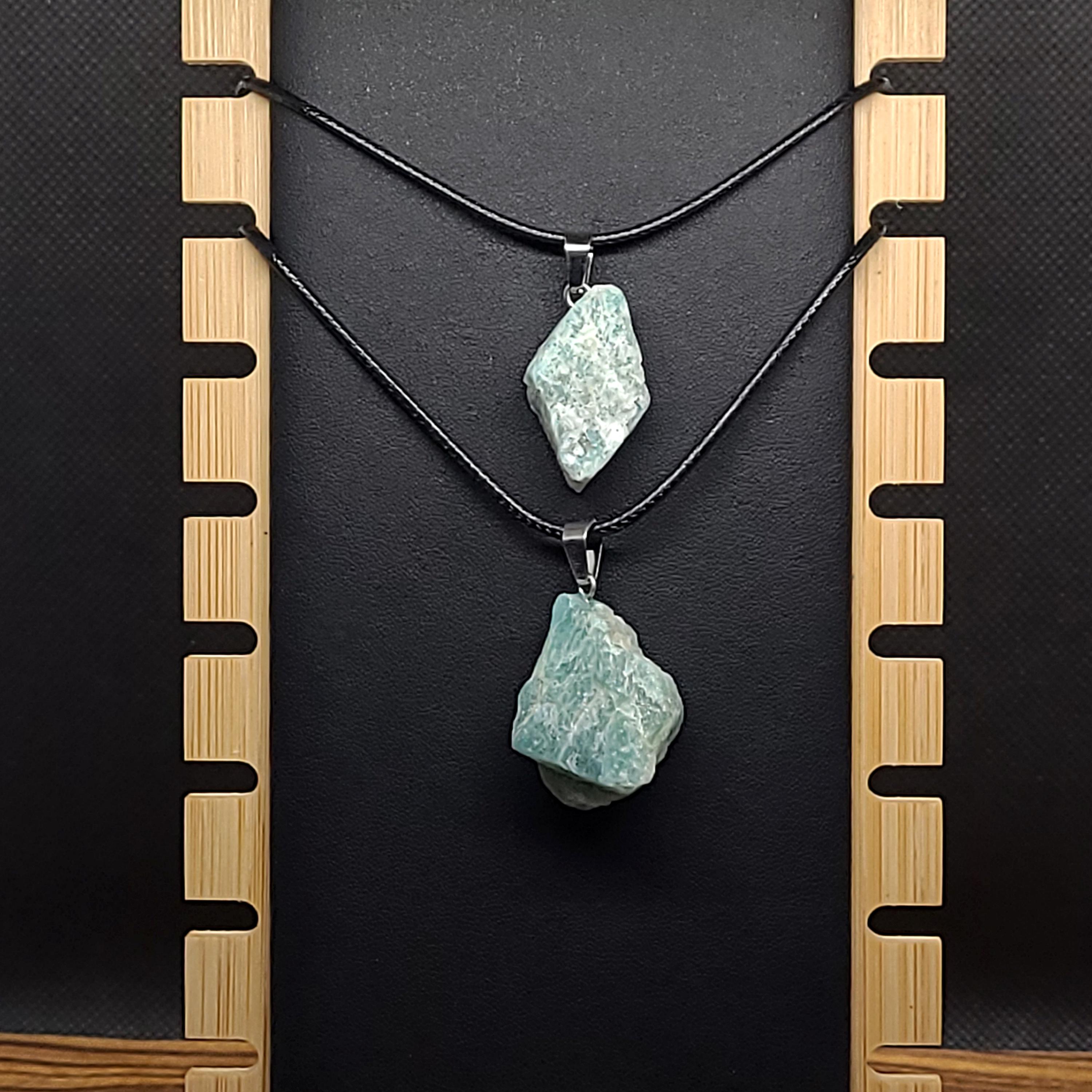 Raw Crystal Necklace  Dainty Necklaces  Embrace Serenity with this Humble Protection Amulet