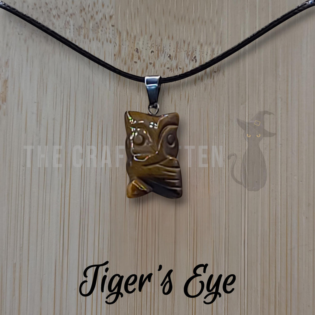 Crystal Owl Necklace: Whimsical Pendant on Adjustable Black Cord