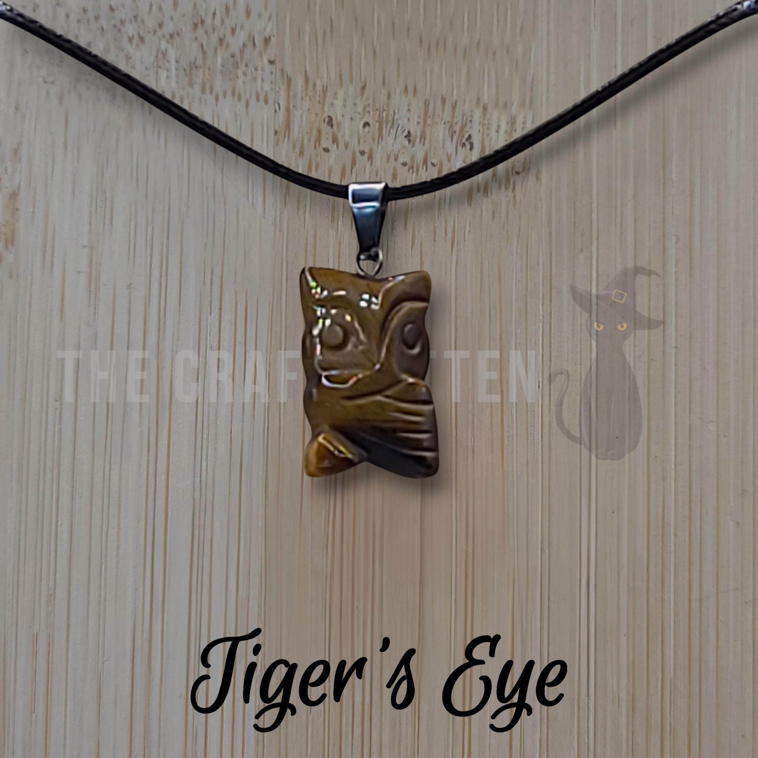 Crystal Owl Necklace: Whimsical Pendant on Adjustable Black Cord