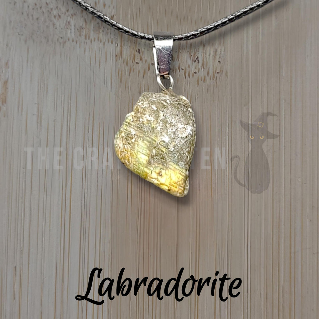 Raw Crystal Necklace  Dainty Necklaces  Embrace Serenity with this Humble Protection Amulet