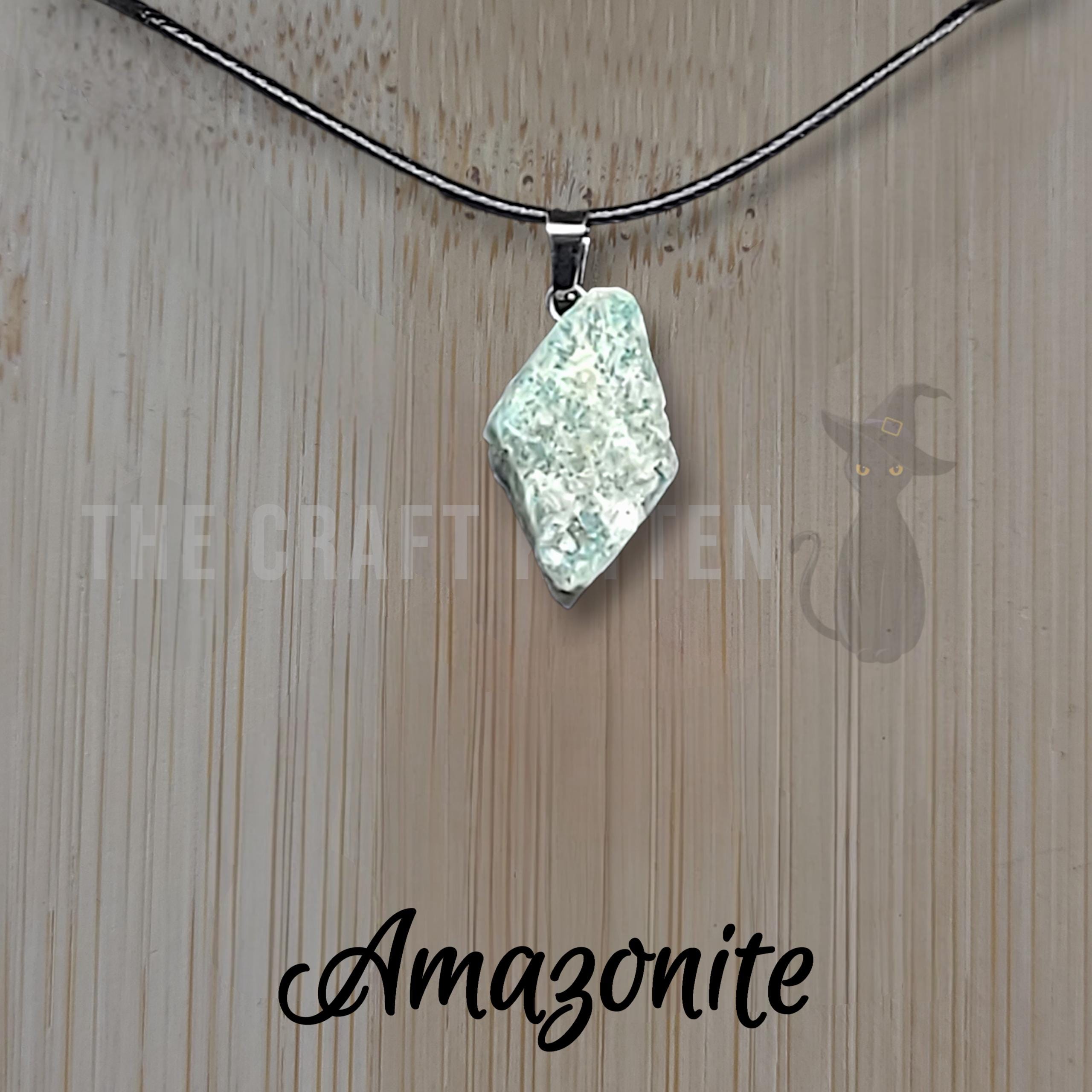 Raw Crystal Necklace  Dainty Necklaces  Embrace Serenity with this Humble Protection Amulet