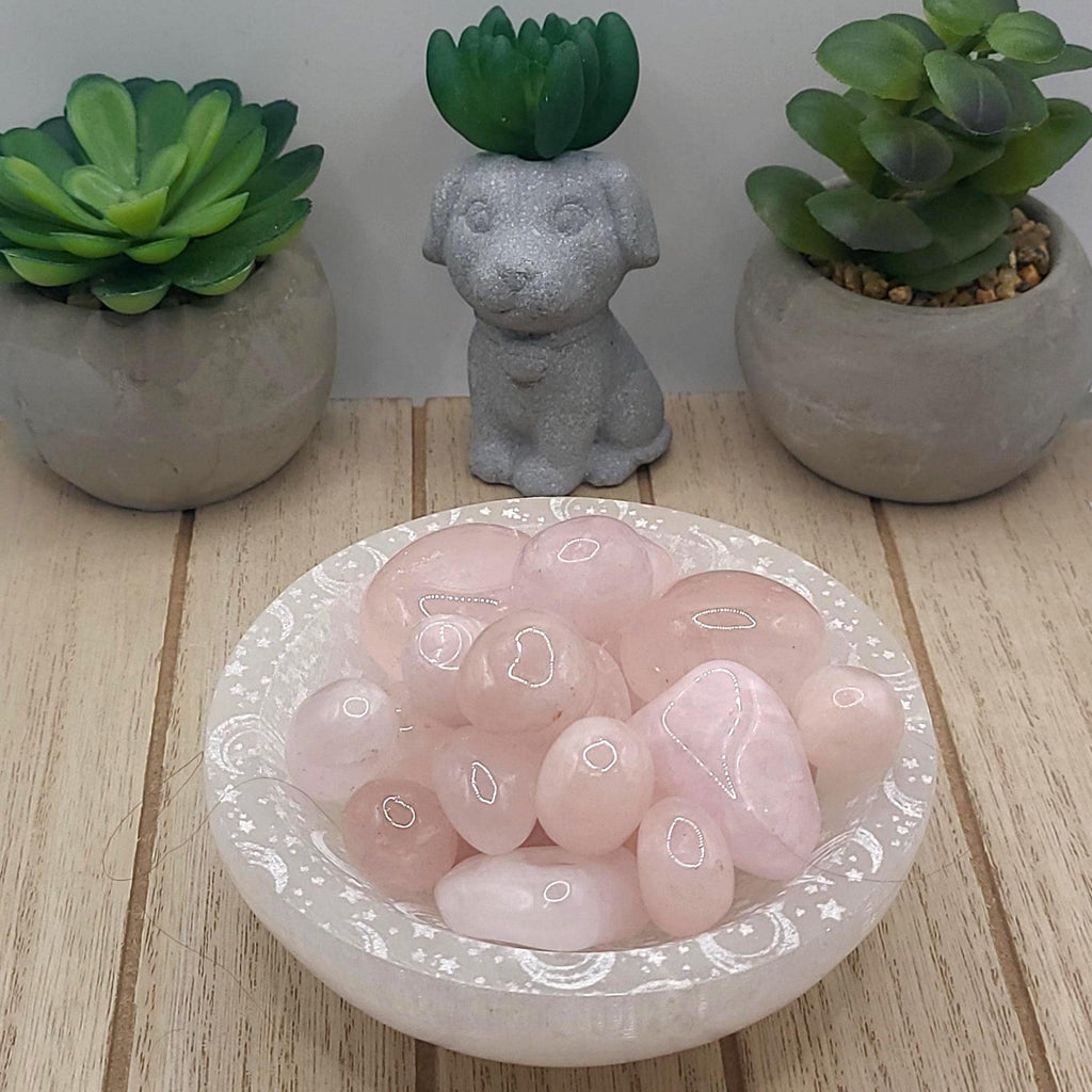 Rose Quartz Tumbled Stones | Love, Compassion, and Emotional Healing Crystal | Meditation Stone