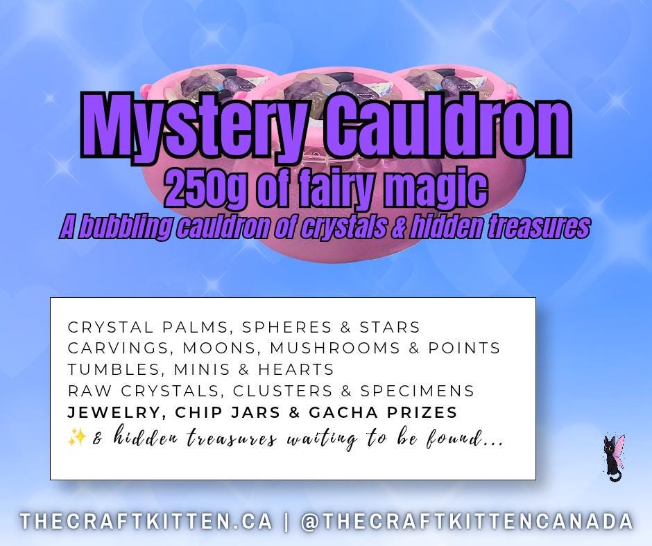 Fairy Treasure Crystal Confetti, Intuitive Mystery Mix, Jewelry Bundle, Gift Box Canada