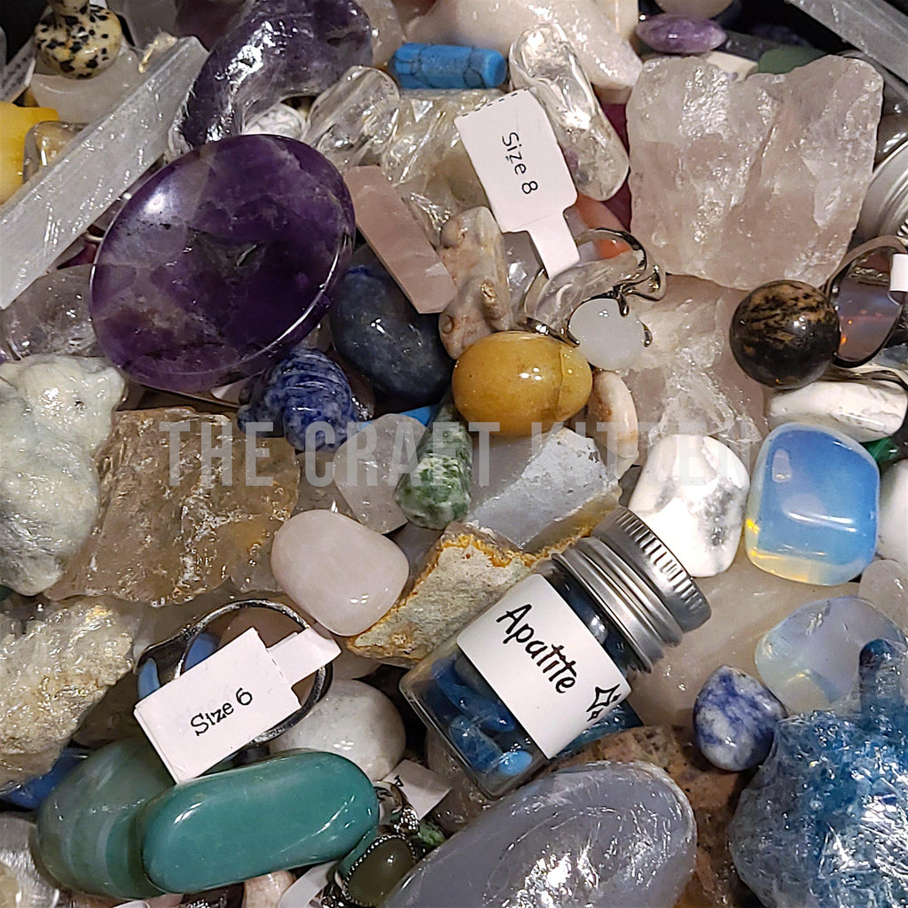 Fairy Treasure Crystal Confetti, Intuitive Mystery Mix, Jewelry Bundle, Gift Box Canada