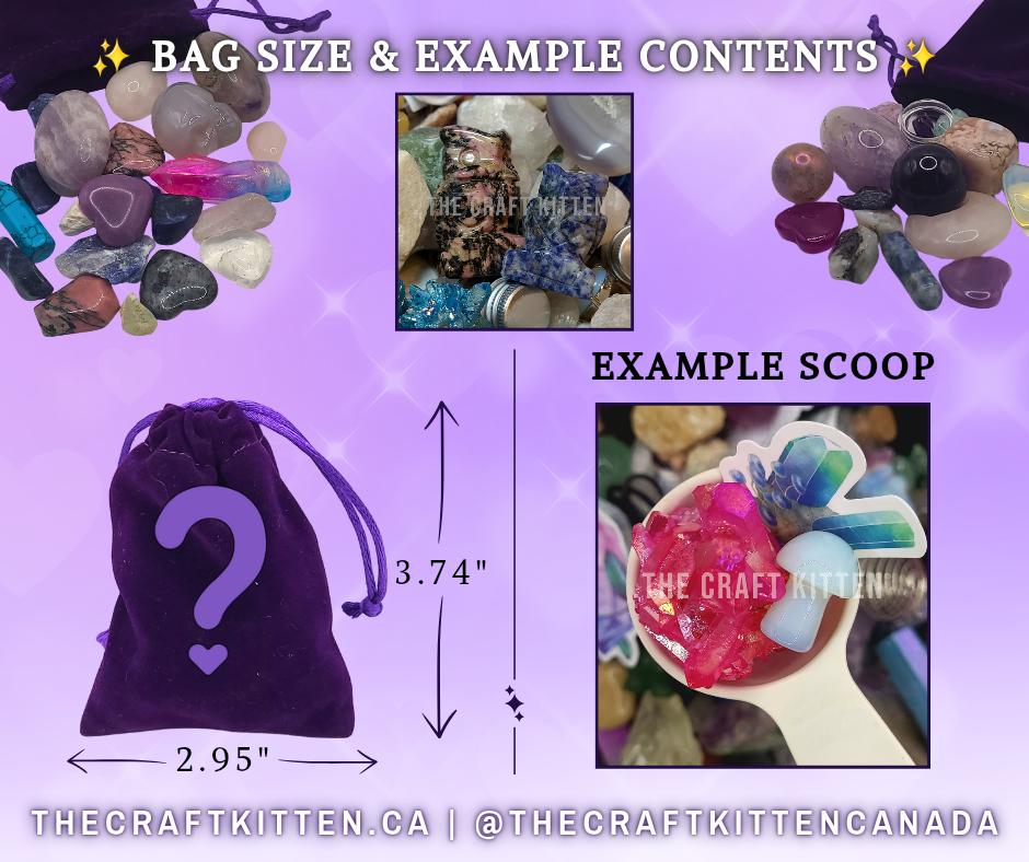 Fairy Treasure Crystal Confetti, Intuitive Mystery Mix, Jewelry Bundle, Gift Box Canada