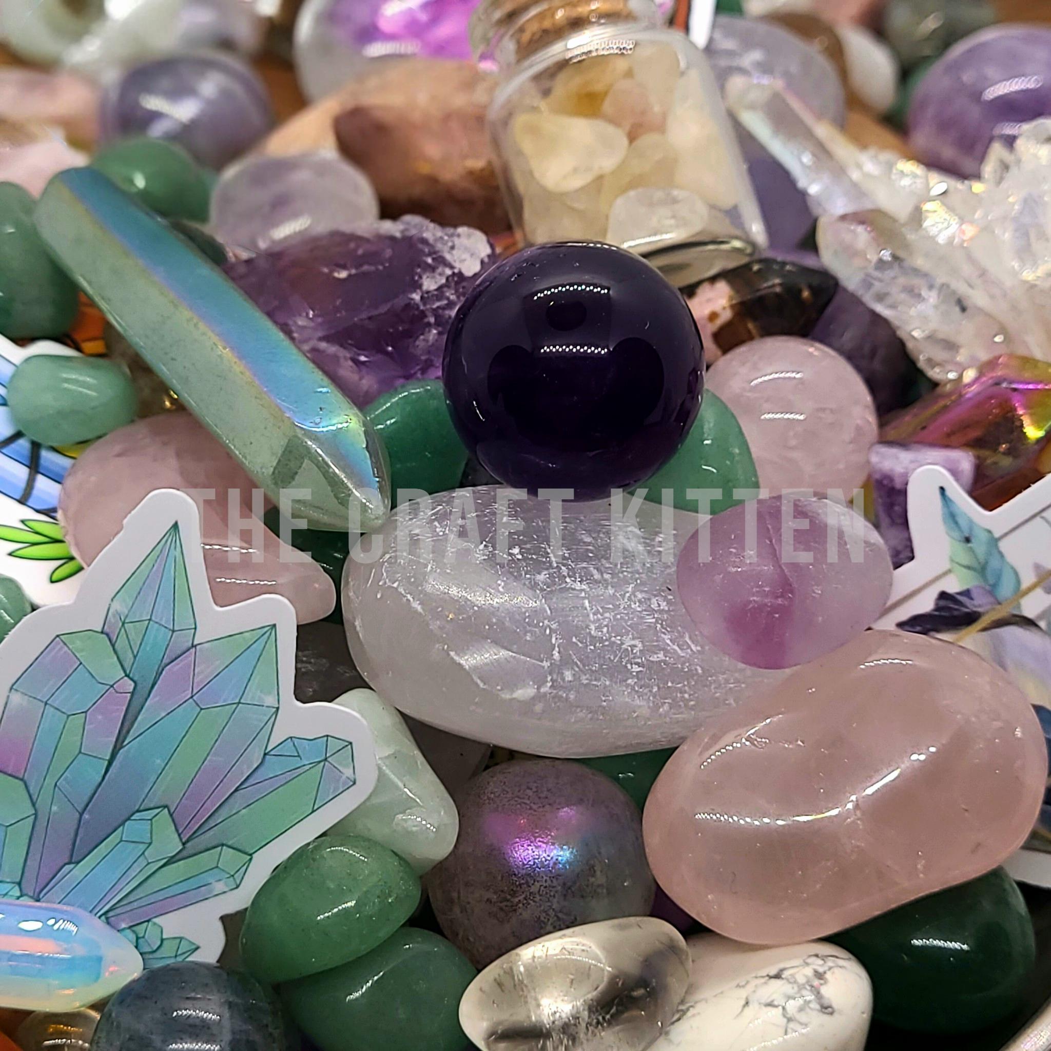 Fairy Treasure Crystal Confetti, Intuitive Mystery Mix, Jewelry Bundle, Gift Box Canada