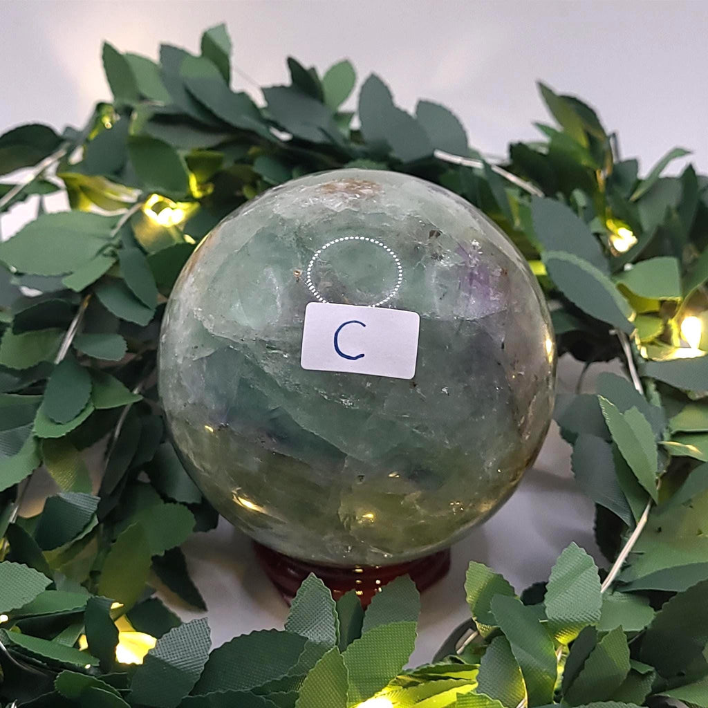Rainbow Fluorite Sphere: 62.7mm