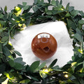 Polished Carnelian Sphere: Sacral Chakra Healing Crystal, Witchy Decor