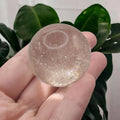 Rainbow Flash Clear Quartz Sphere: Polished Crystal Ball, Energy Amplifier