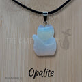 Crystal Fox Necklace — detail view