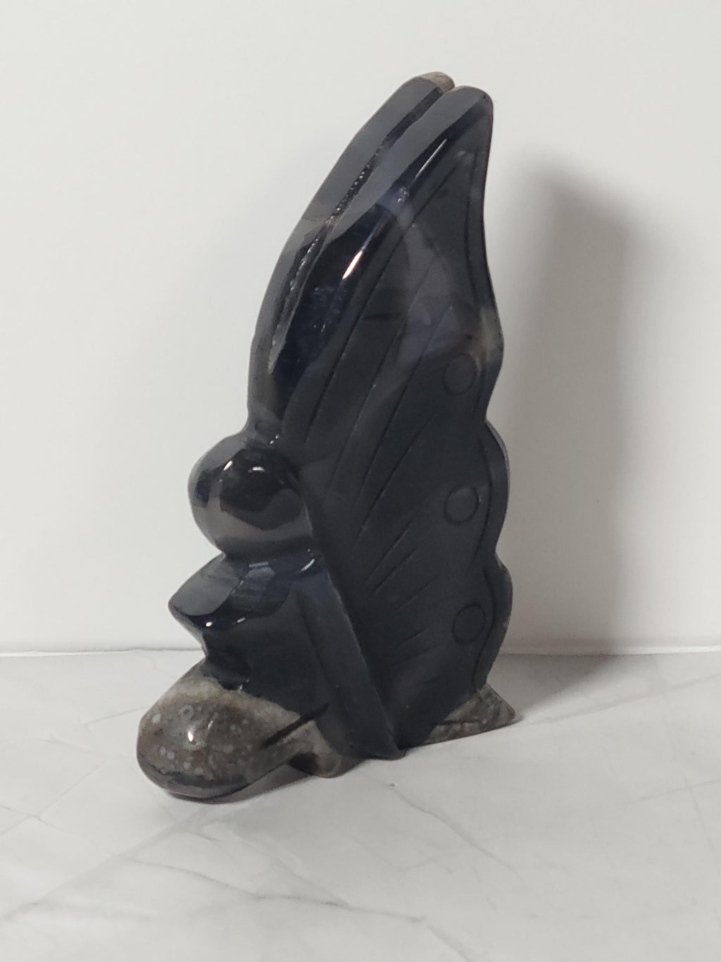 Volcano Agate Angel Carving | Strength, Grounding, Resilience Crystal Guardian