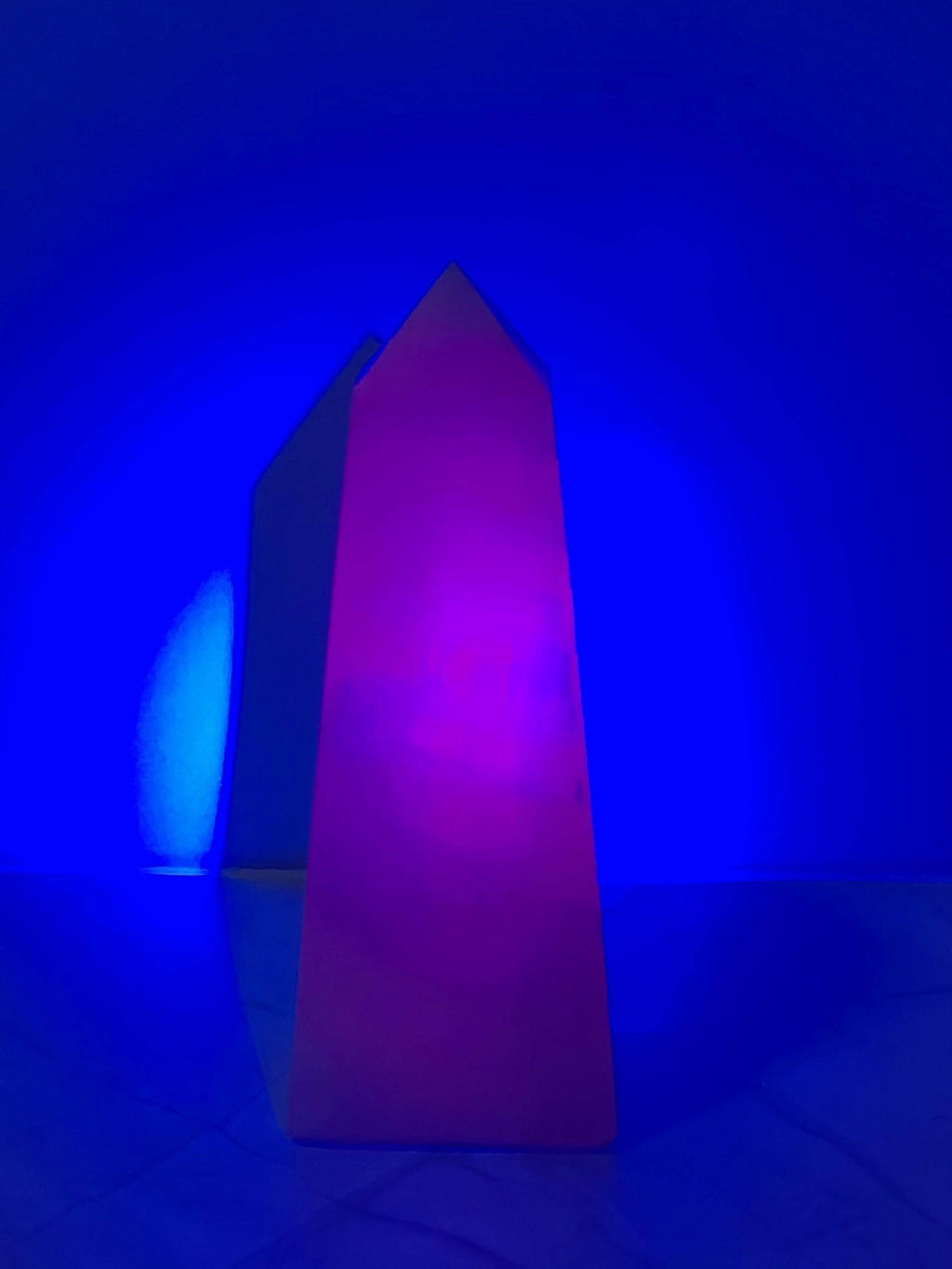 Pink Mangano Calcite Tower | UV Reactive Crystal | Heart Chakra | Self Love Crystal