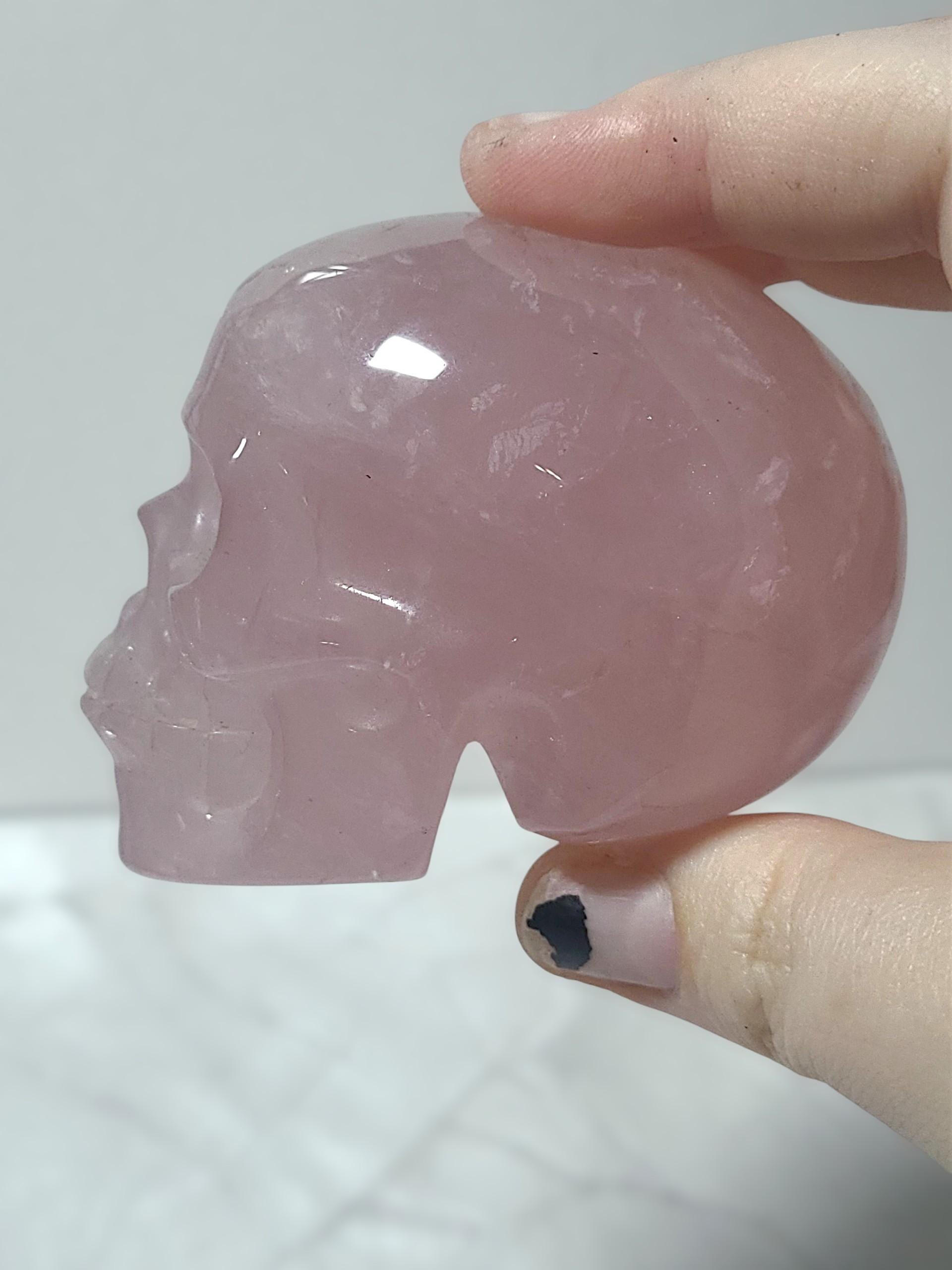 Rose Quartz Skull