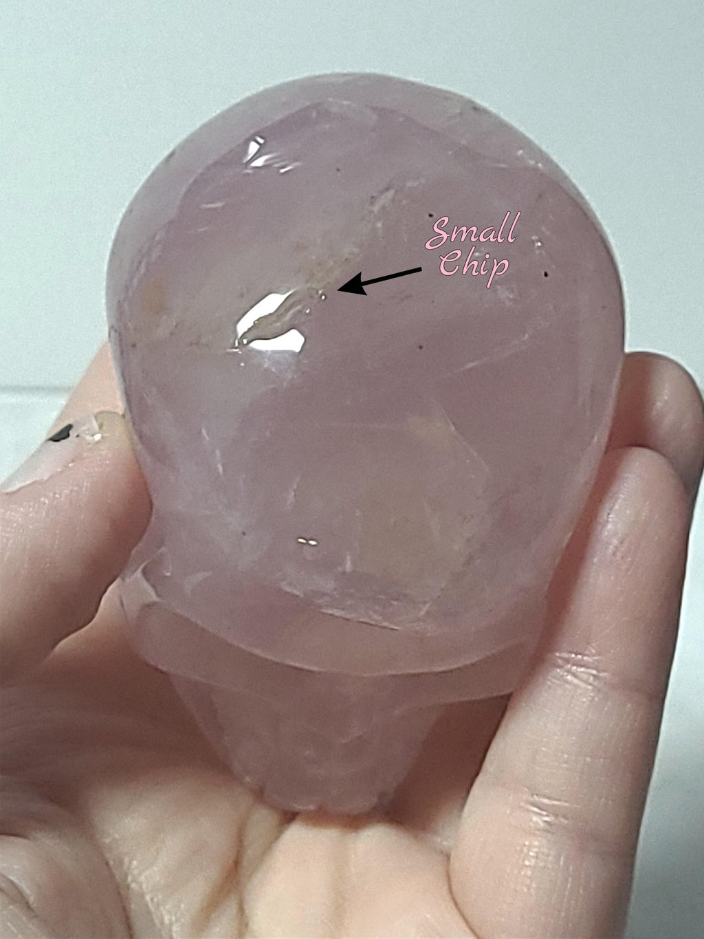 Rose Quartz Skull
