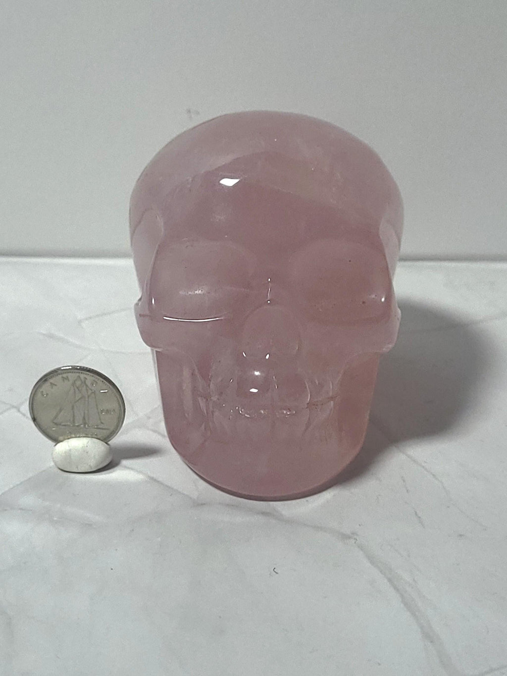 Rose Quartz Skull