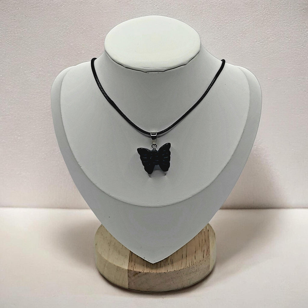 Dainty Crystal Butterfly Necklace - Simple spring accessory