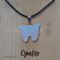 Crystal Butterfly Necklace — another view
