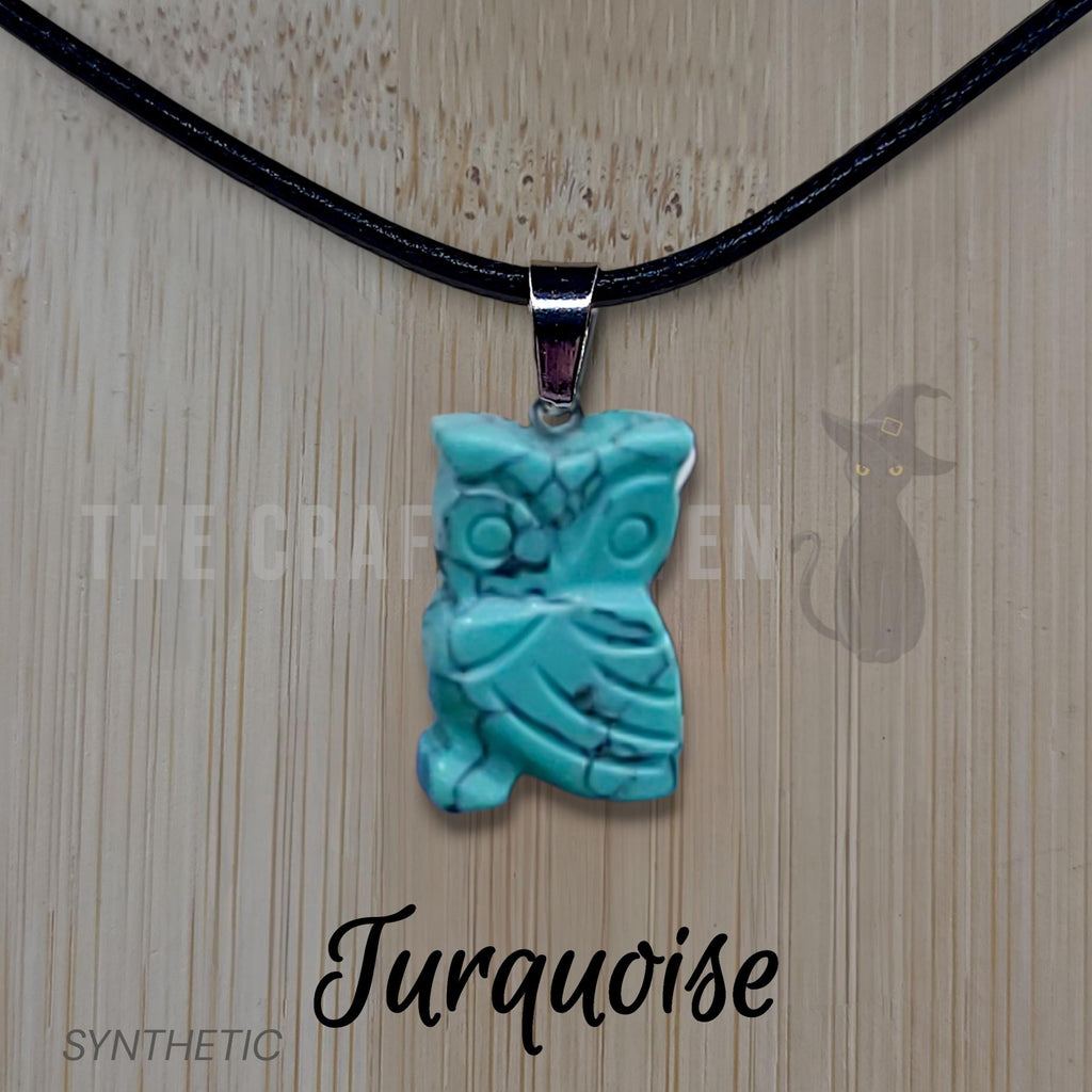 Crystal Owl Necklace: Whimsical Pendant on Adjustable Black Cord