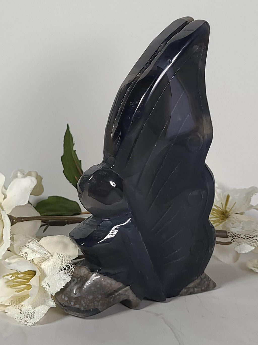 Volcano Agate Angel Carving | Strength, Grounding, Resilience Crystal Guardian