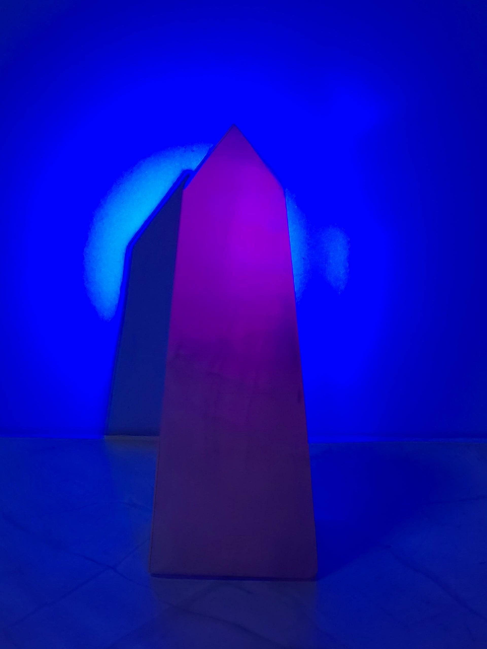 Pink Mangano Calcite Tower | UV Reactive Crystal | Heart Chakra | Self Love Crystal