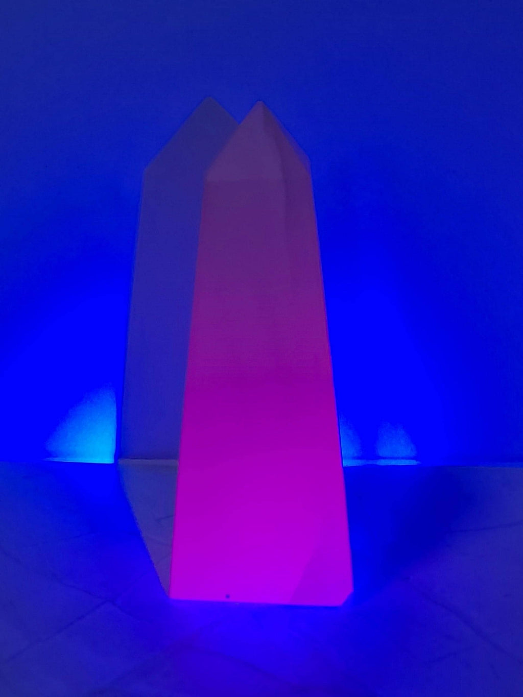 Pink Mangano Calcite Tower | UV Reactive Crystal | Heart Chakra | Self Love Crystal