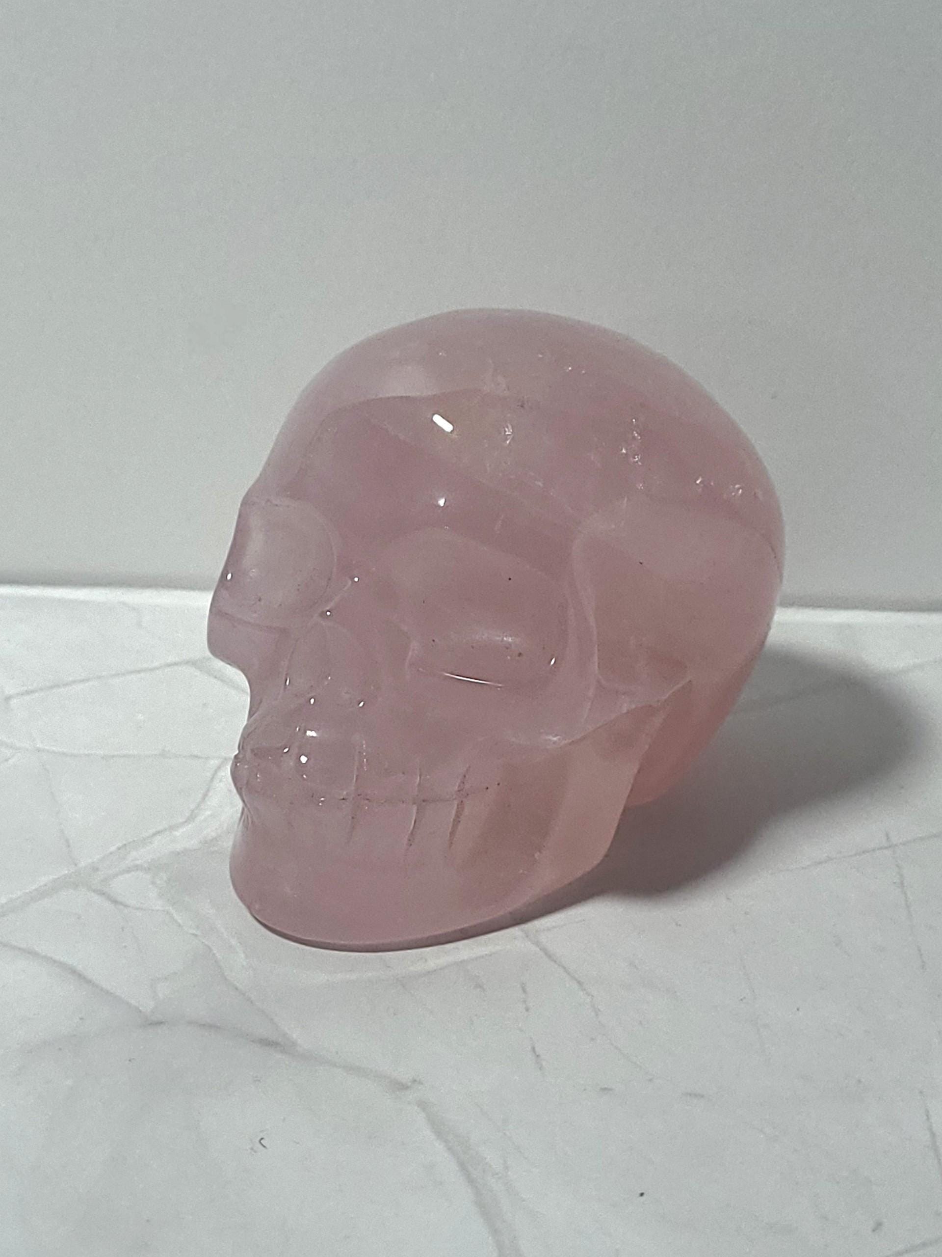Rose Quartz Skull