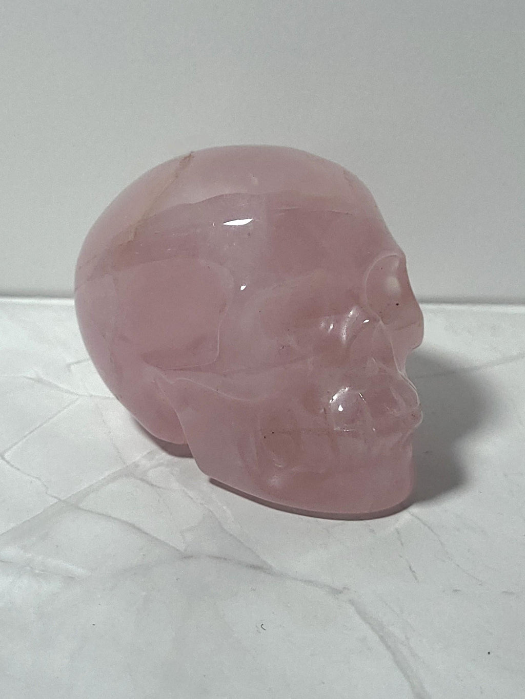 Rose Quartz Skull