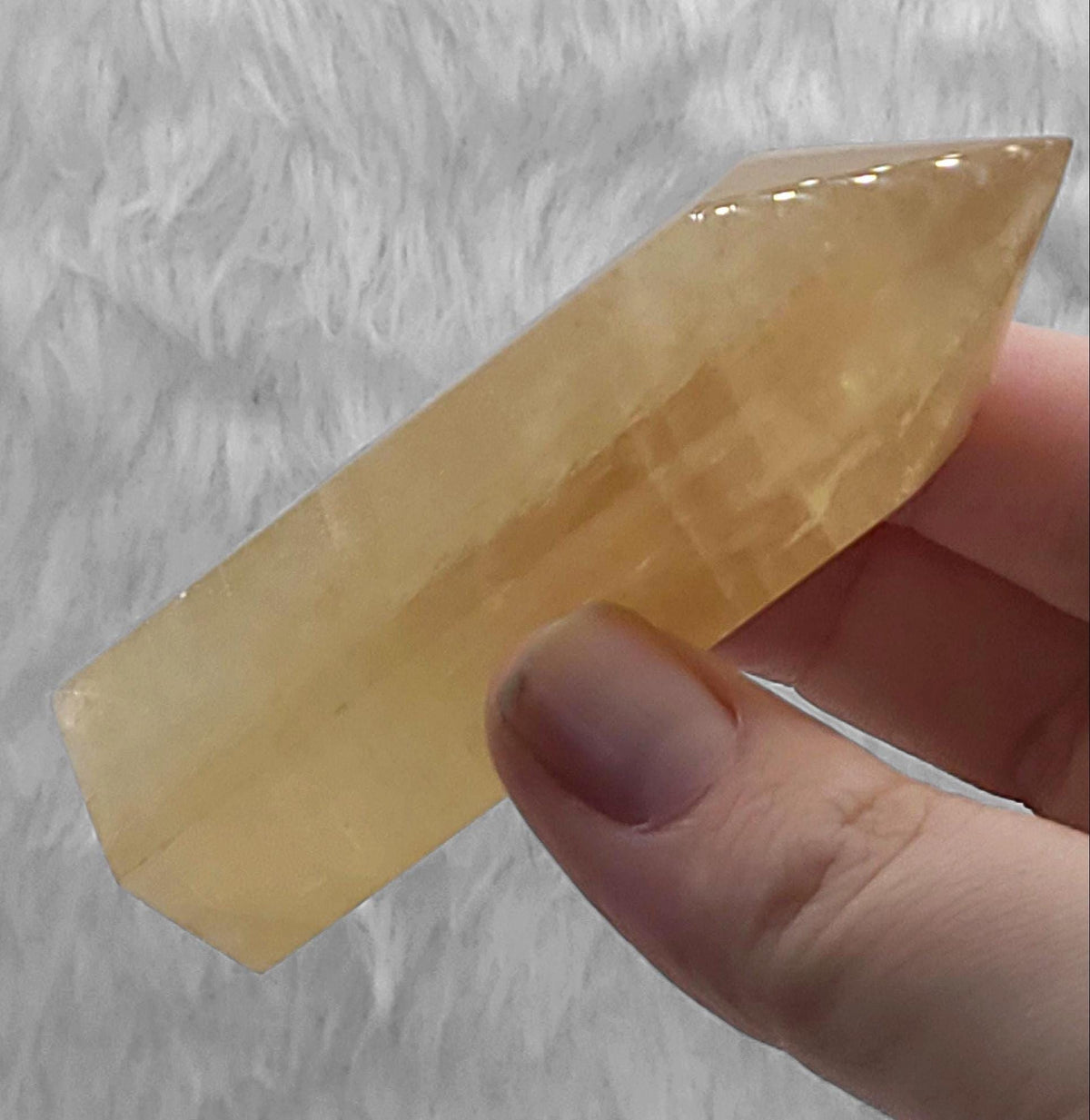 Honey Calcite Towers — detail view